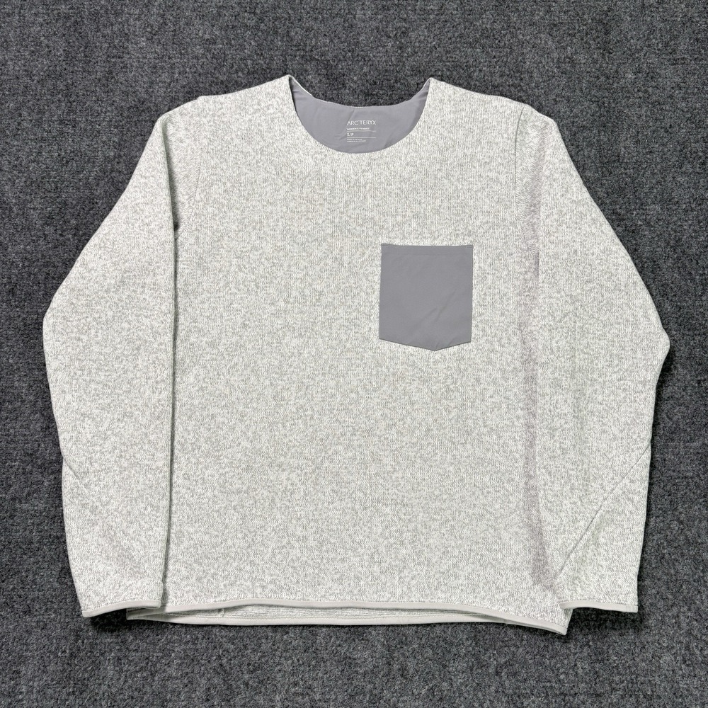 Arcteryx Covert Sweater Womens Small Gray Fleece Crewneck Pullover Midlayer